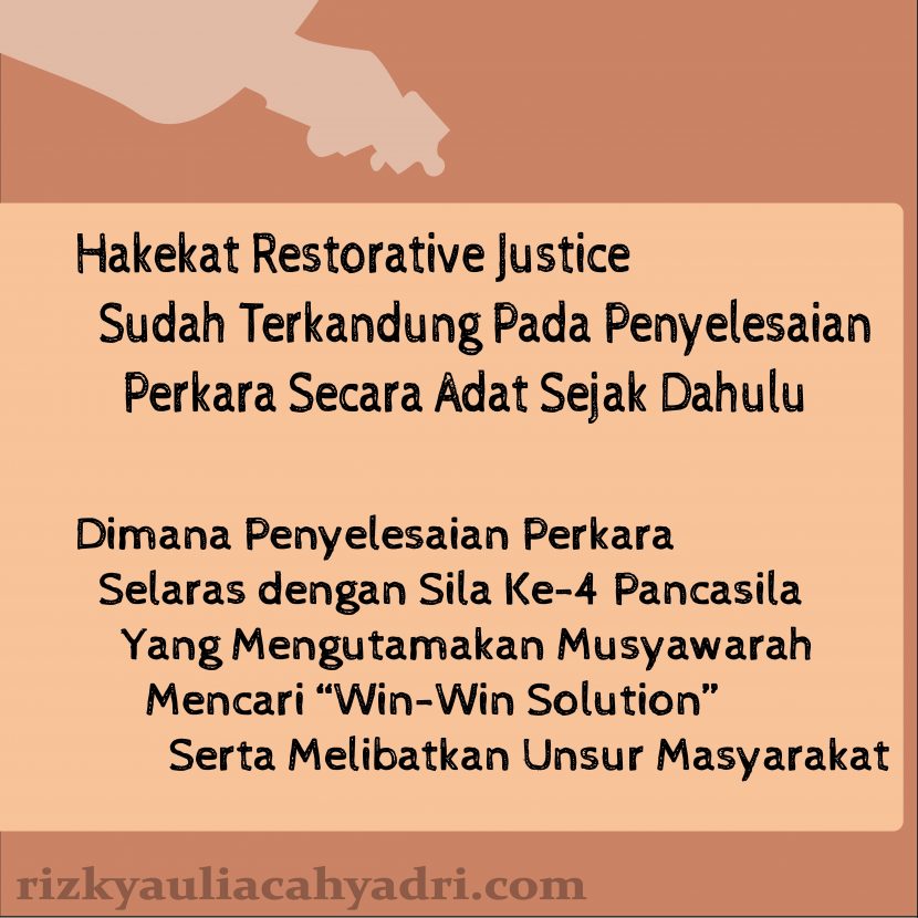 Restorative Justice: Sebuah Pengantar - Rizky Aulia Cahyadri