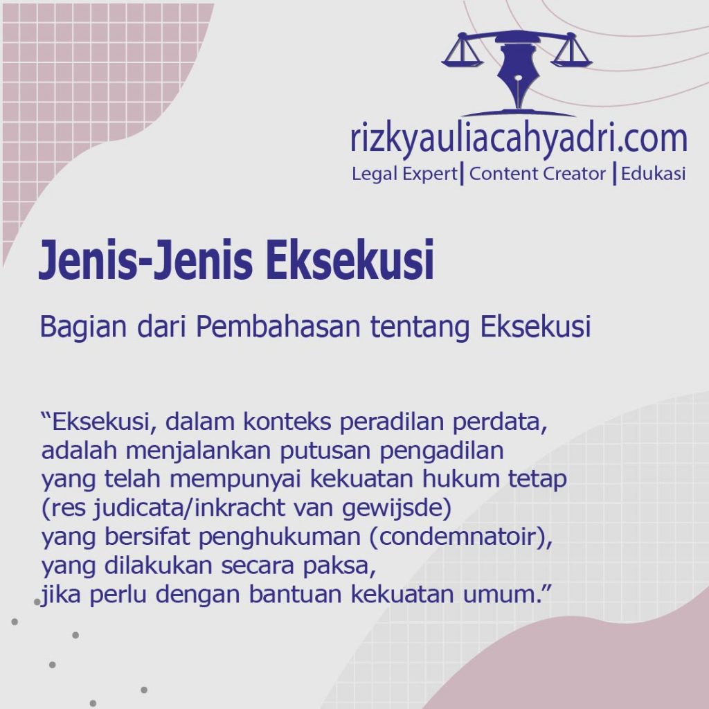 Jenis Eksekusi